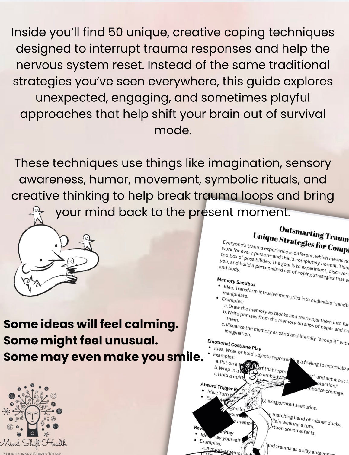 Complex PTSD Coping Skills Toolkit: Creative Trauma Techniques (PDF) Outsmarting Trauma Shifts