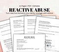 Reactive Abuse Healing Workbook | Self-Help Journal for Victims of Emotional Abuse | Reflect, Understand Triggers, Set Boundaries