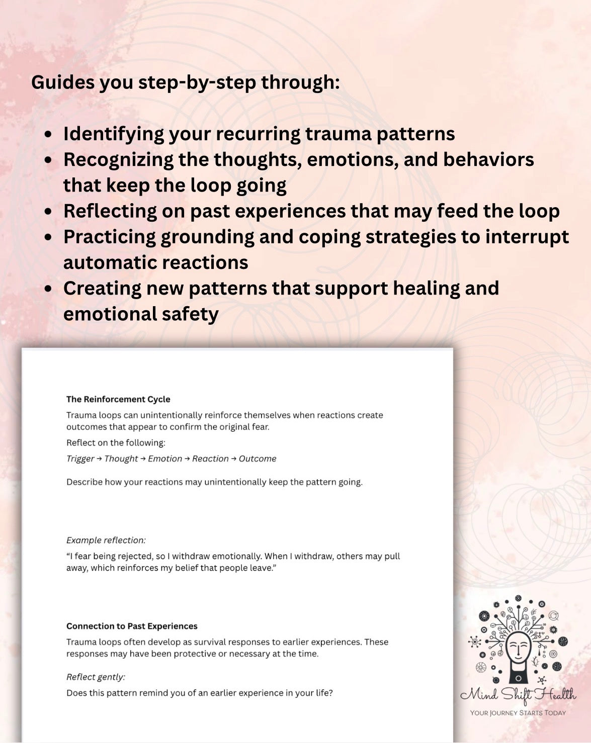 Trauma Loops Worksheet, Healing Exercise (PDF Download)