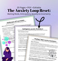 Anticipatory Anxiety Worksheet Bundle PDF Waiting Mode, Intolerance of Uncertainty & Overthinking CBT Therapy Tools