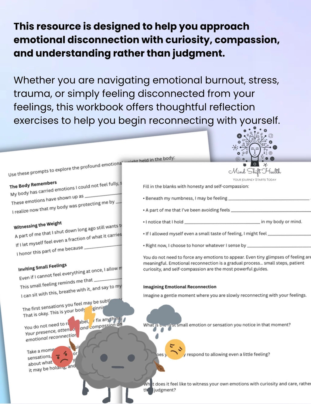 Emotional Numbness, When You Feel Nothing Workbook Nervous System Healing, Trauma Recovery, Emotional Awareness Journal