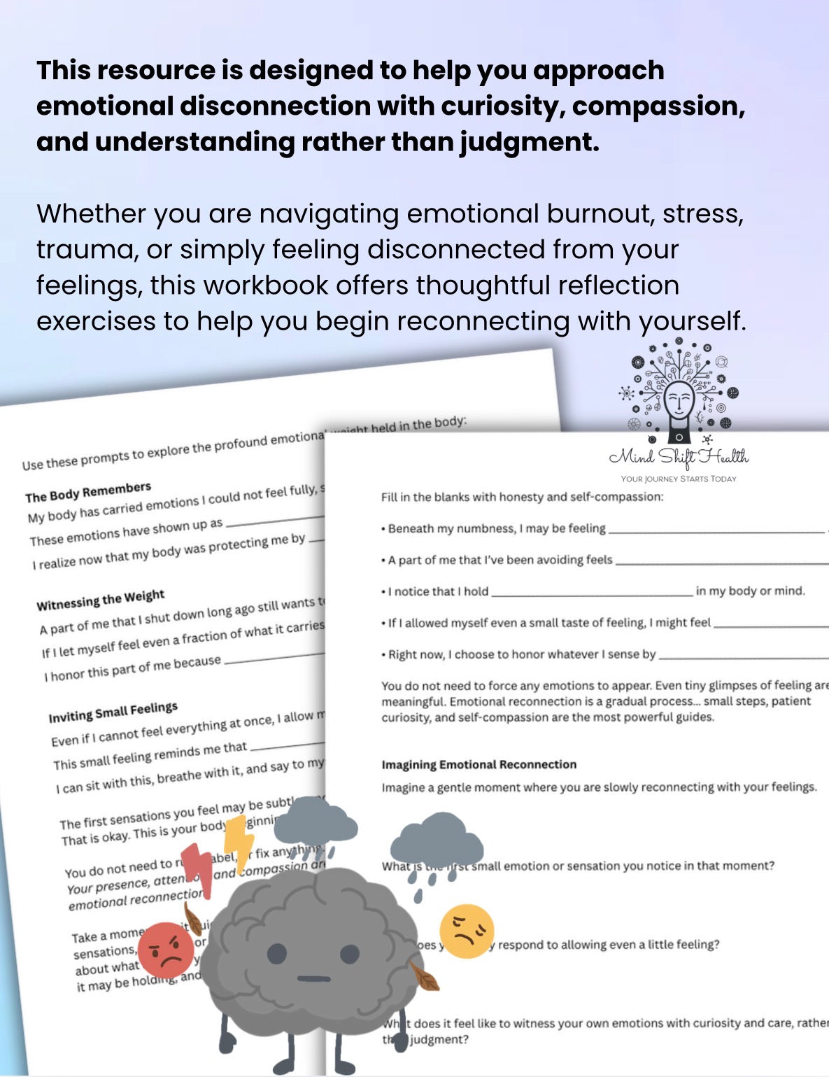 Emotional Numbness, When You Feel Nothing Workbook Nervous System Healing, Trauma Recovery, Emotional Awareness Journal
