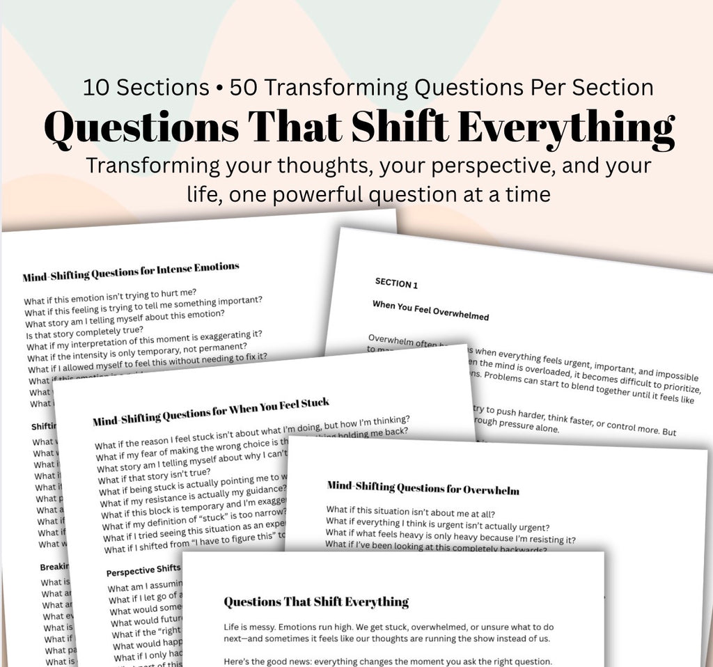 Shift Everything Questions  500+ Journaling Prompts (Digital Download)