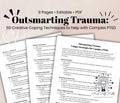 Complex PTSD Coping Skills Toolkit: Creative Trauma Techniques (PDF) Outsmarting Trauma Shifts
