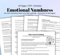 Emotional Numbness, When You Feel Nothing Workbook Nervous System Healing, Trauma Recovery, Emotional Awareness Journal