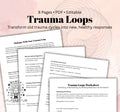 Trauma Loops Worksheet, Healing Exercise (PDF Download)