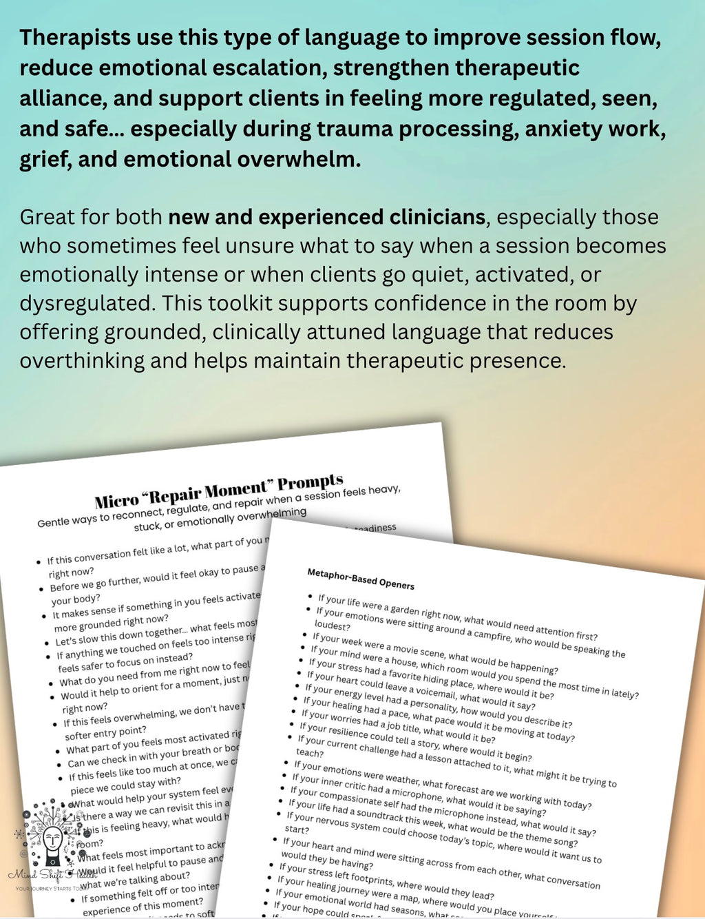 Trauma-Informed Therapy Session Toolkit Openers, Closers & Micro Repair Prompts for Clinicians