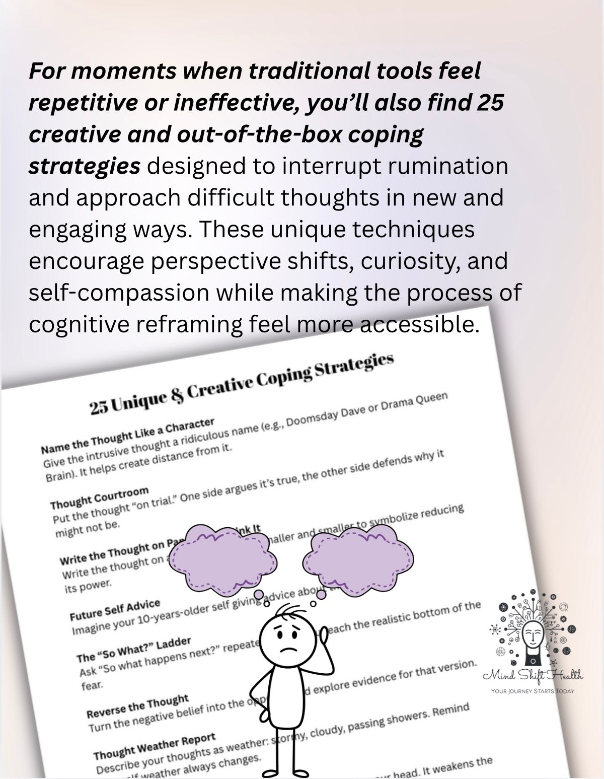 Cognitive Distortion Challenge Prompts CBT Questions Negative Thoughts Out of the Box Coping Strategies for Negative Thinking Therapist Resource Self-Help Tool