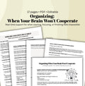 ADHD Organization & Executive Functioning Workbook Reset System (When Your Brain Won’t Cooperate)