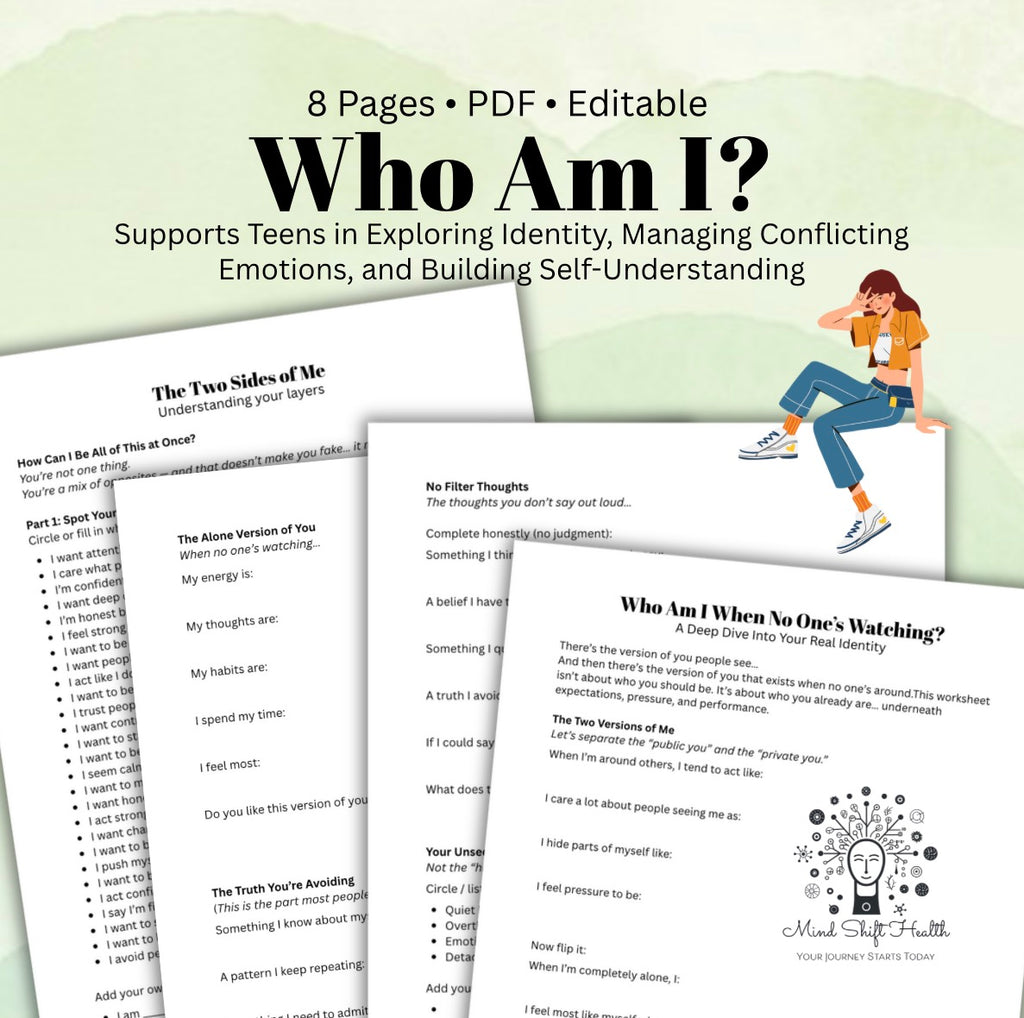 Teen Self-Discovery Worksheets: Explore Identity, Understand Emotions, Build Confidence