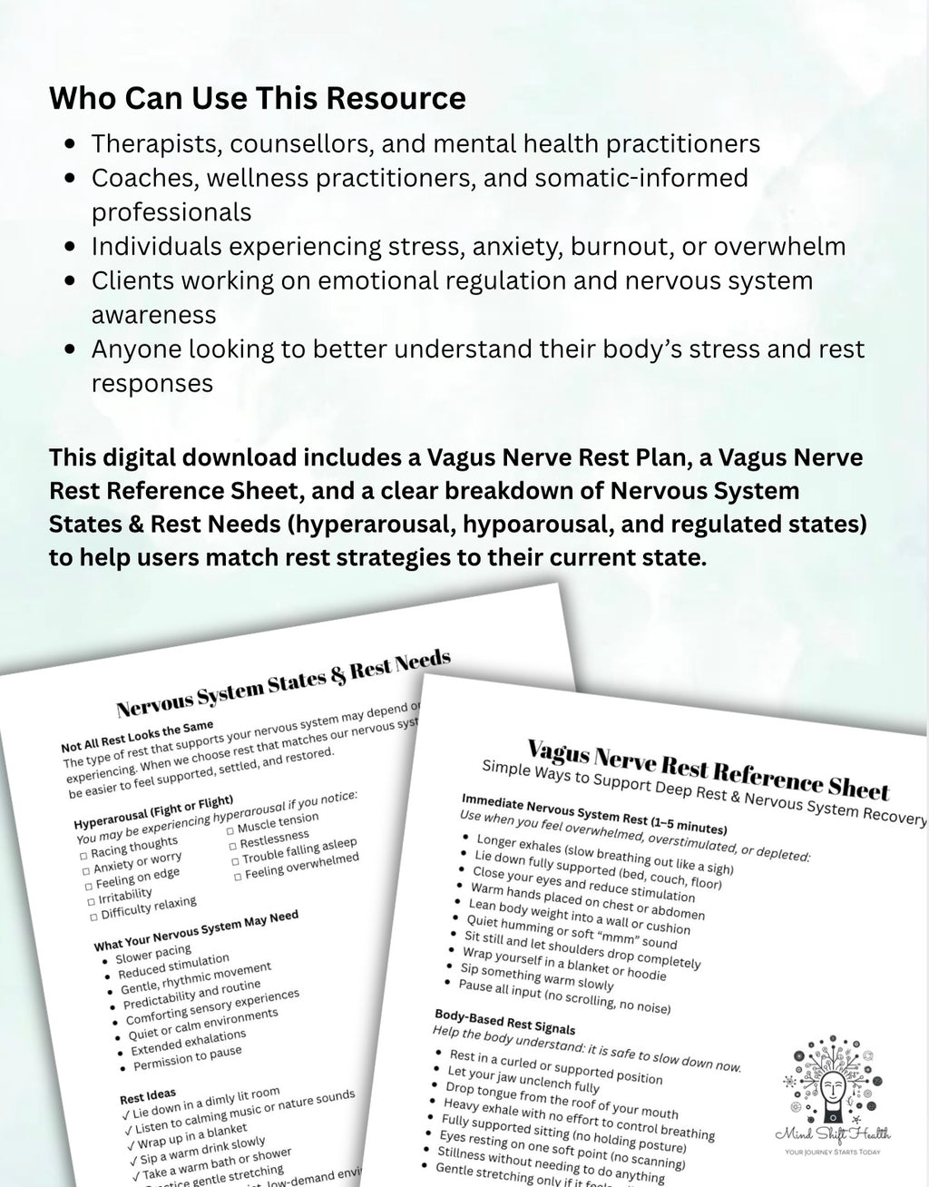 Vagus Nerve Rest Toolkit: Nervous System Recovery & Rest Support Guide