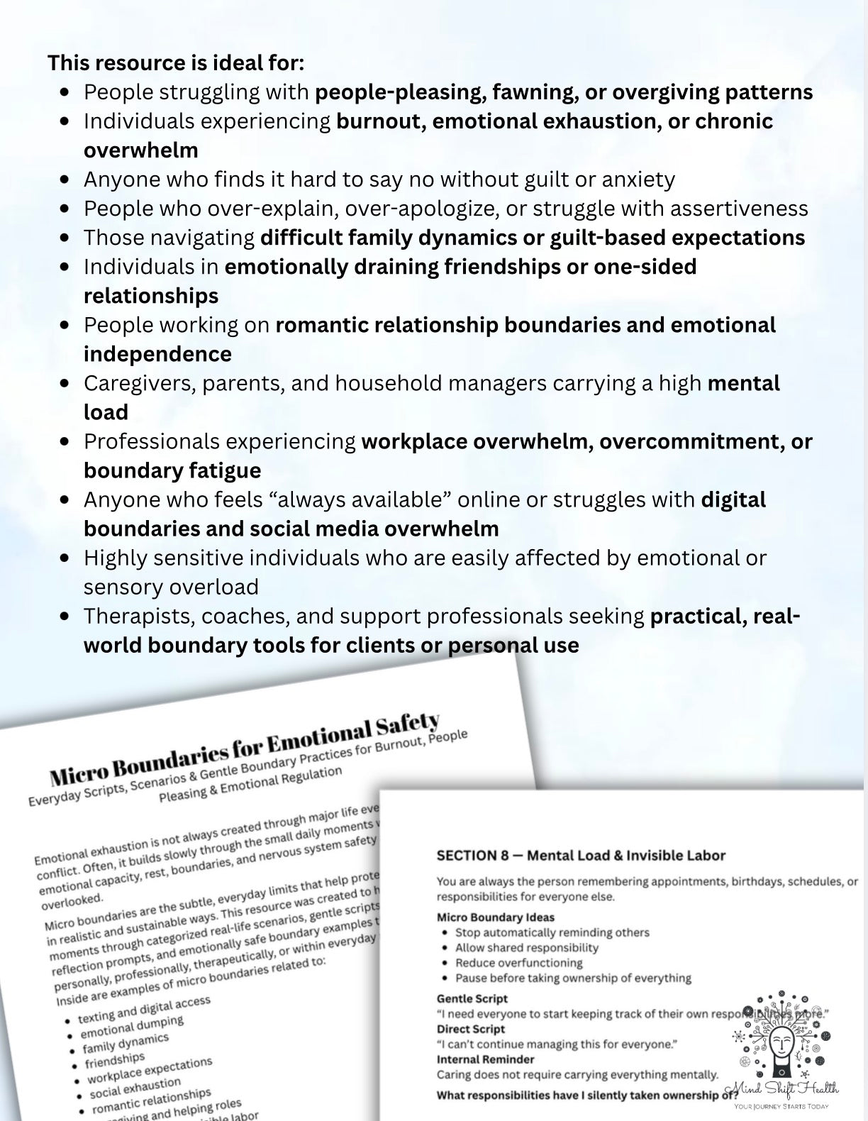Micro Boundaries Pack: Emotional Safety, Nervous System Regulation & Communication Guide