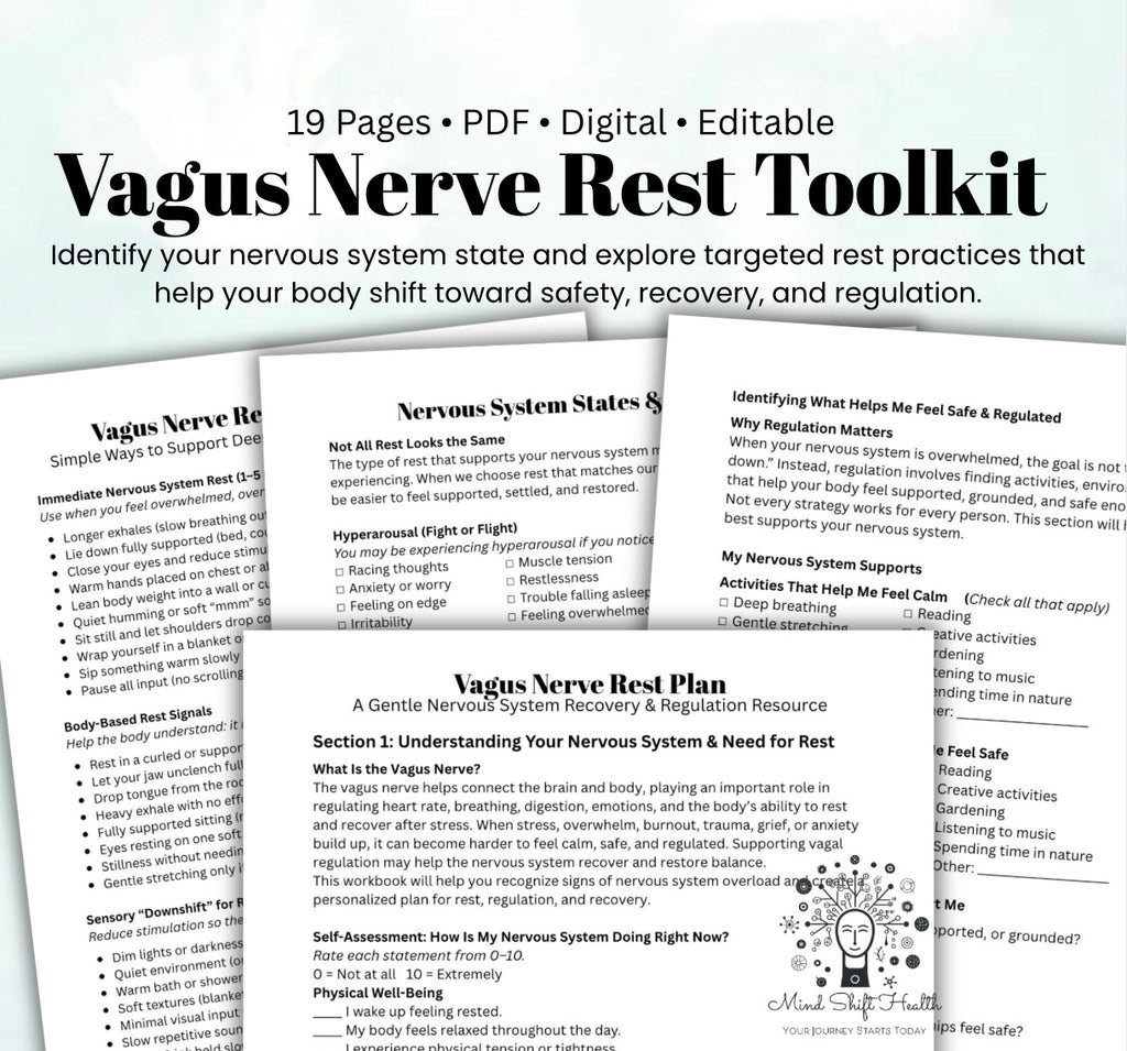 Vagus Nerve Rest Toolkit: Nervous System Recovery & Rest Support Guide