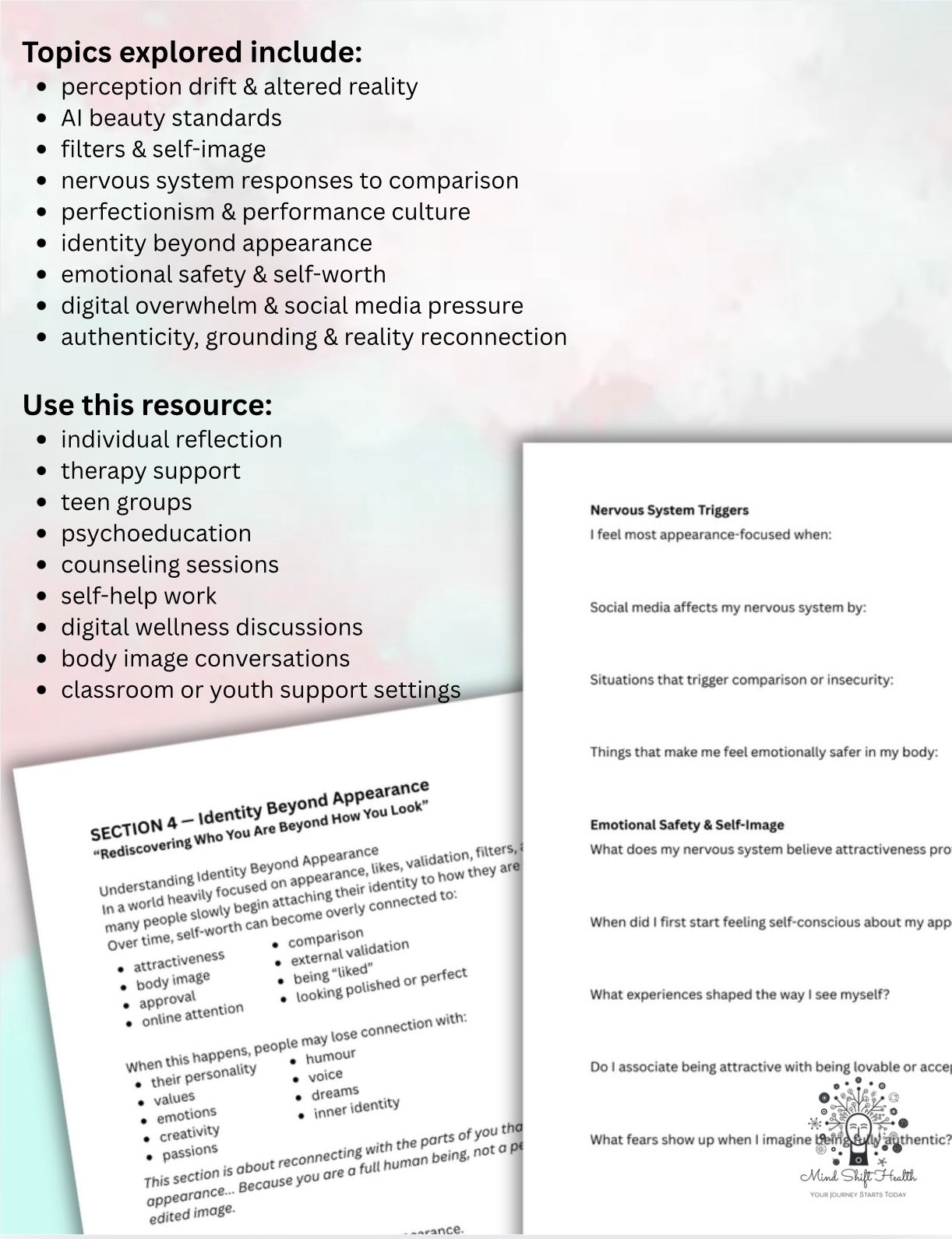 Perception Drift Workbook AI Beauty Standards, Self-Image & Social Media Comparison Appearance Insecurities