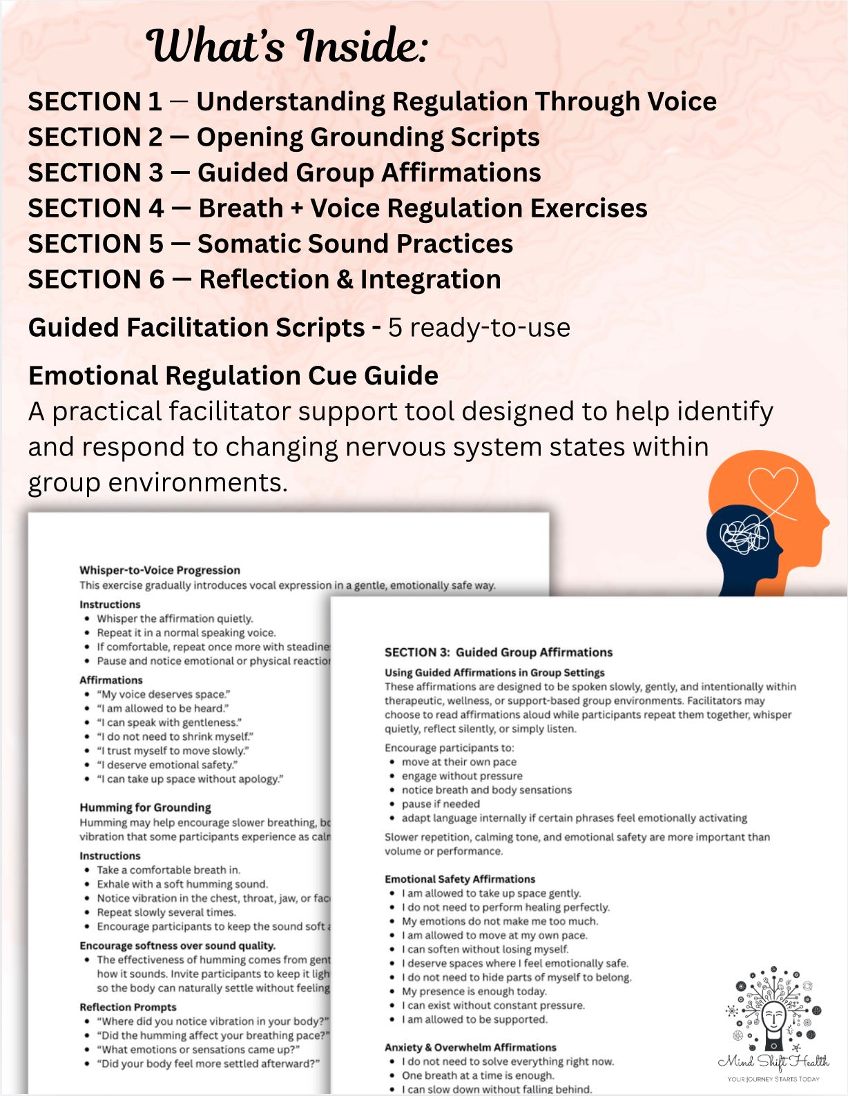 Group Affirmation Scripts for Therapists Regulation Through Voice Toolkit