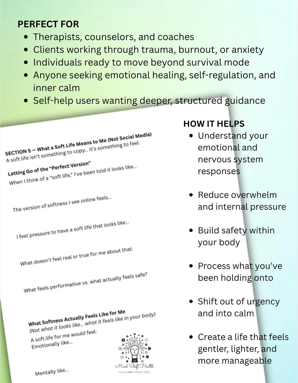 My Soft Life: Survival Mode Healing & Nervous System Regulation Workbook