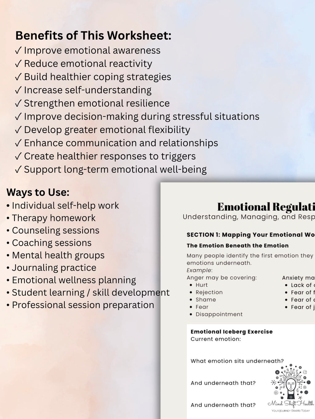Emotional Regulation for Adults Workbook Understand Triggers, Manage Emotions & Build Healthy Coping Skills