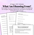 What Are You Running From? Addiction Recovery Workbook Self-Reflection, Triggers & Recovery
