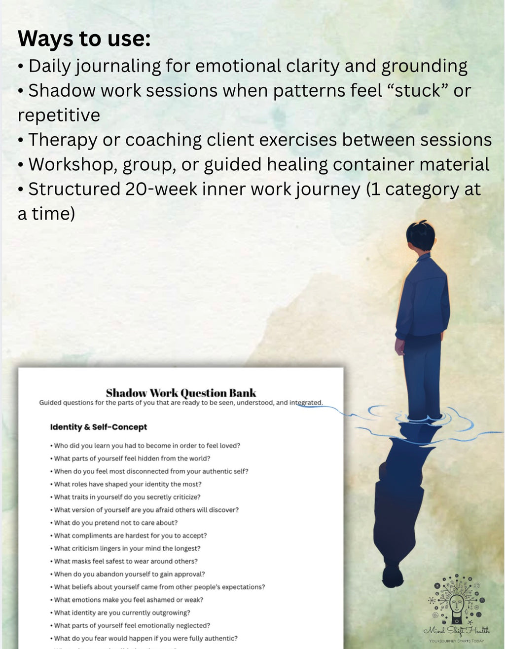 The Shadow Work Question Bank 500 Structured Prompts for Deep Emotional Processing & Guided Inner Work Sessions