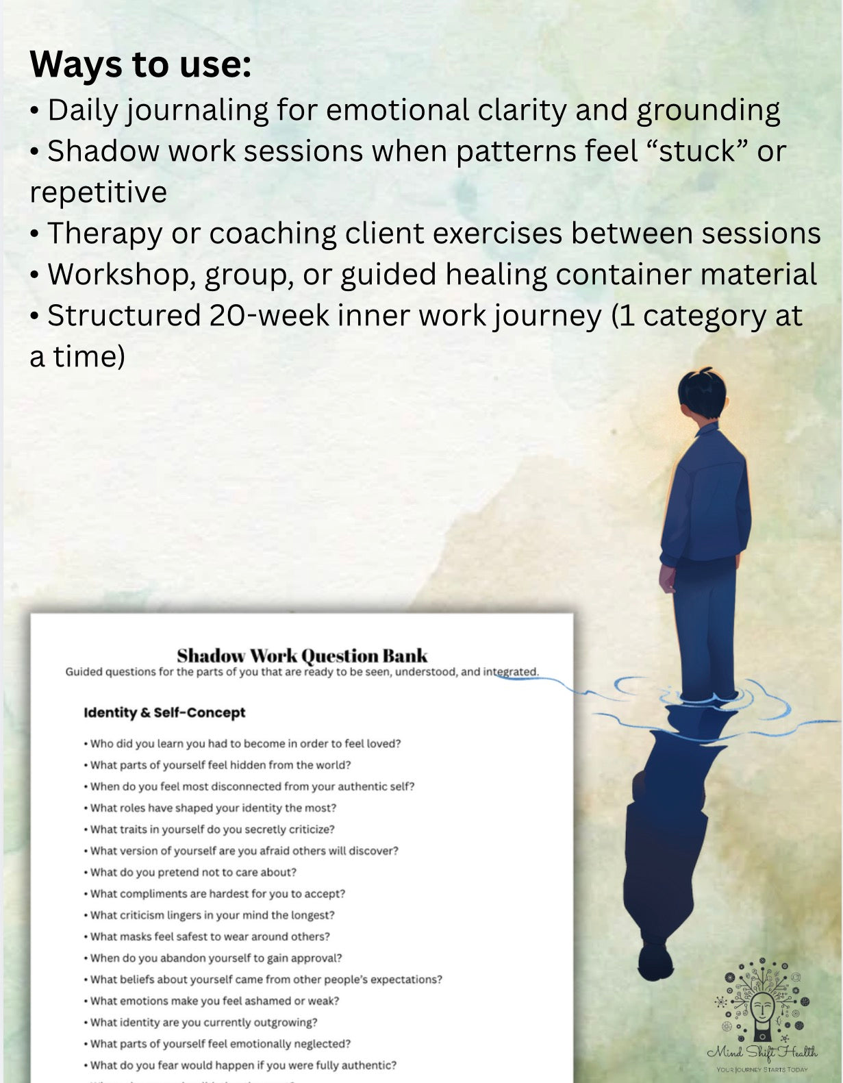 The Shadow Work Question Bank 500 Structured Prompts for Deep Emotional Processing & Guided Inner Work Sessions