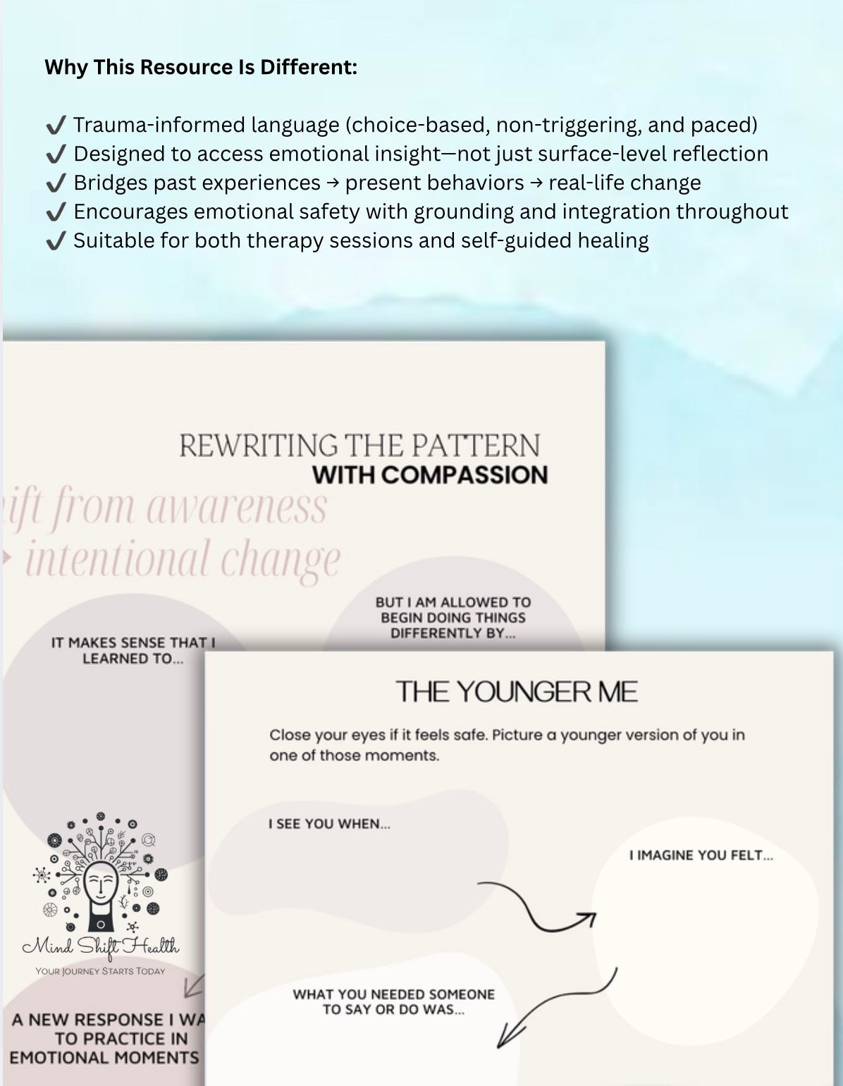 Emotional Neglect Healing Worksheets, Reconnect With Yourself, Inner Child & Relationship Healing, Trauma-Informed Printable Workbook