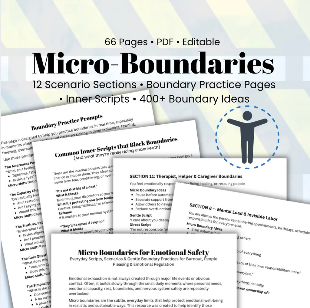 Micro Boundaries Pack: Emotional Safety, Nervous System Regulation & Communication Guide