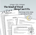 Burnout Rest & Nervous System Regulation Toolkit Permission to Rest Worksheets for Deep Fatigue & Emotional Exhaustion (Printable PDF)