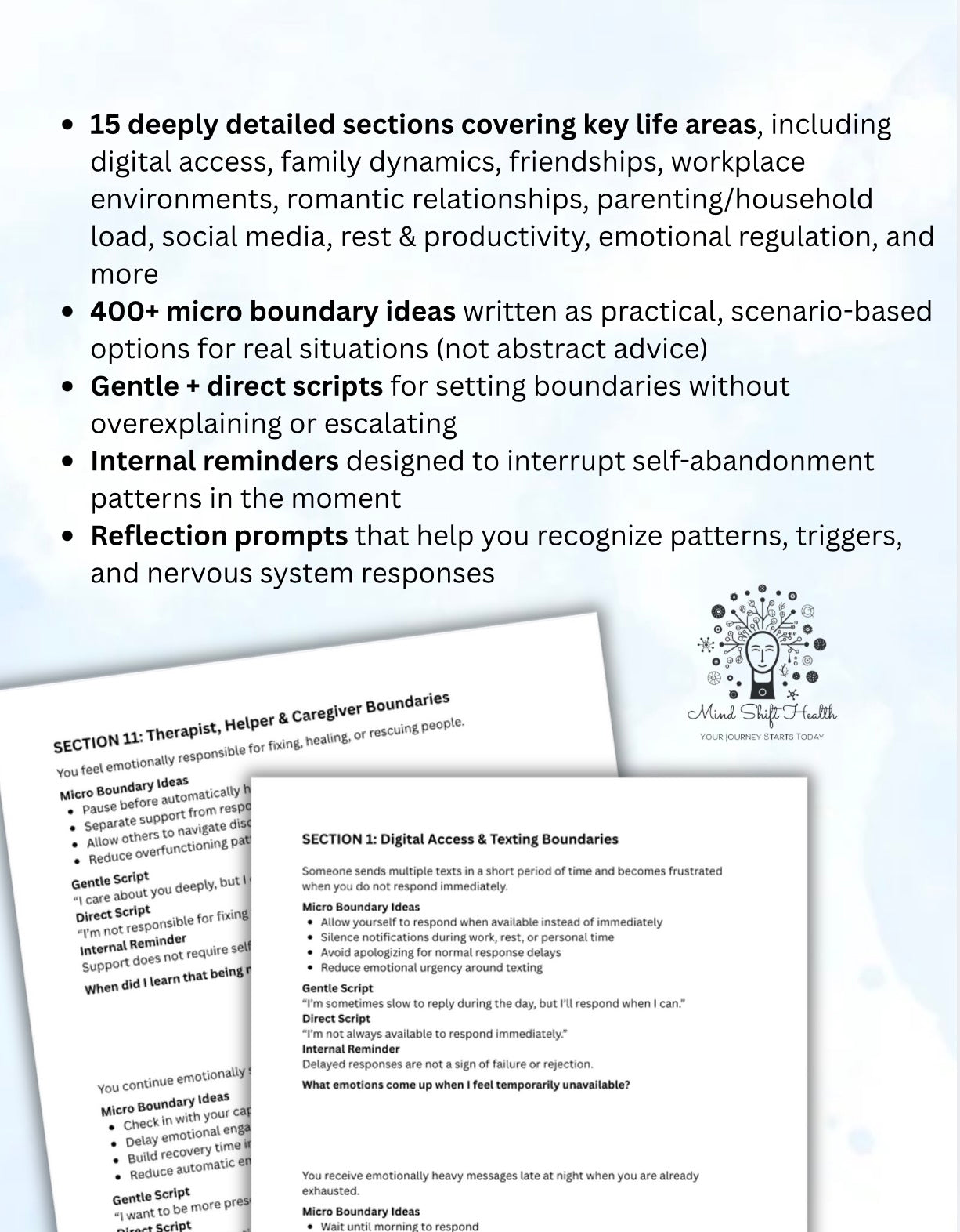 Micro Boundaries Pack: Emotional Safety, Nervous System Regulation & Communication Guide