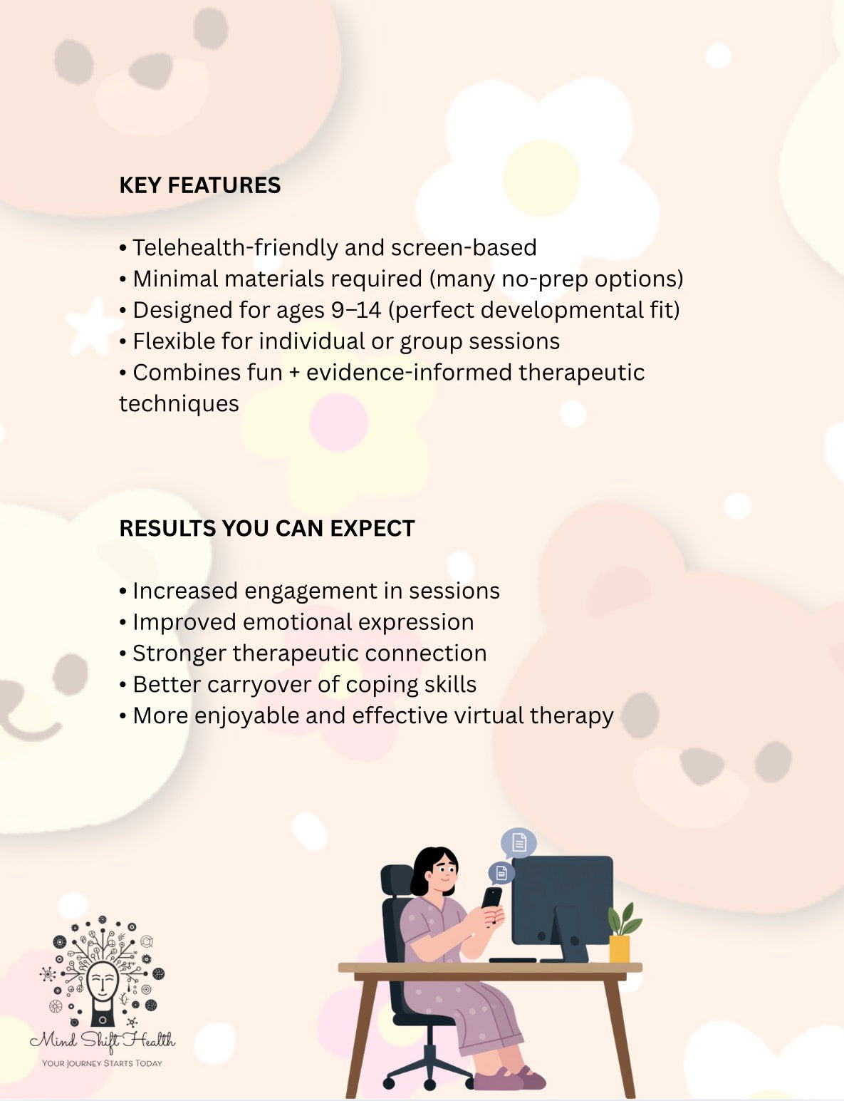 Telehealth Therapy Games for Kids & Teens (Ages 9–14) 200+ Creative, Engaging, and Therapeutic Activities for Zoom Counseling Sessions