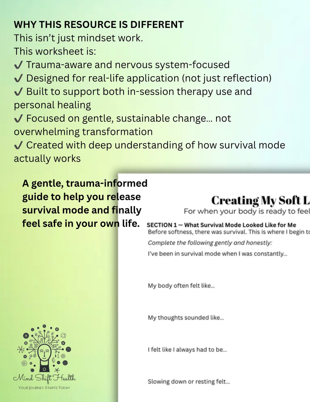 My Soft Life: Survival Mode Healing & Nervous System Regulation Workbook