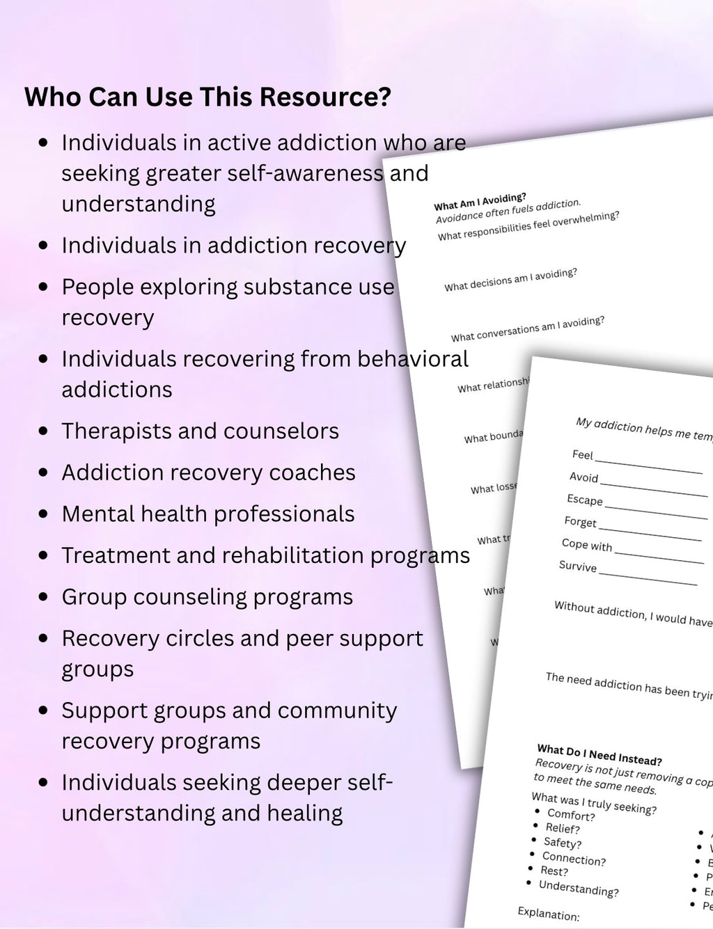 What Are You Running From? Addiction Recovery Workbook Self-Reflection, Triggers & Recovery