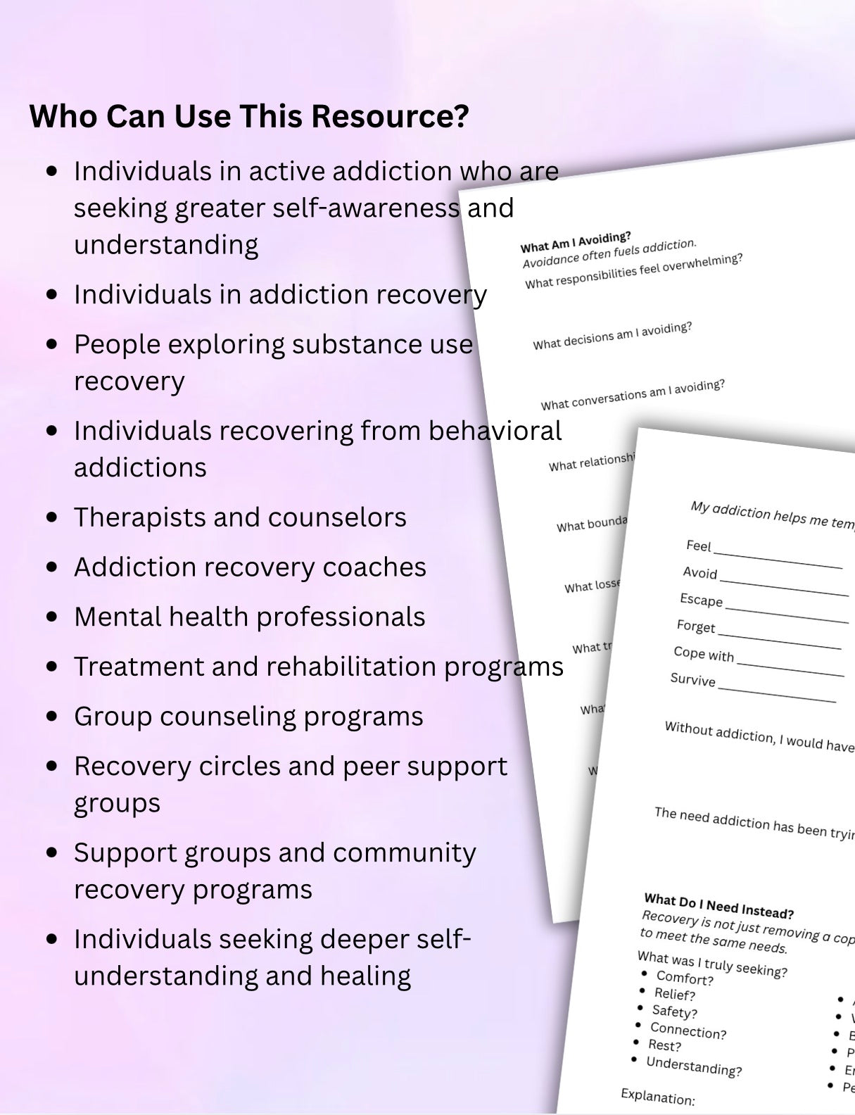 What Are You Running From? Addiction Recovery Workbook Self-Reflection, Triggers & Recovery