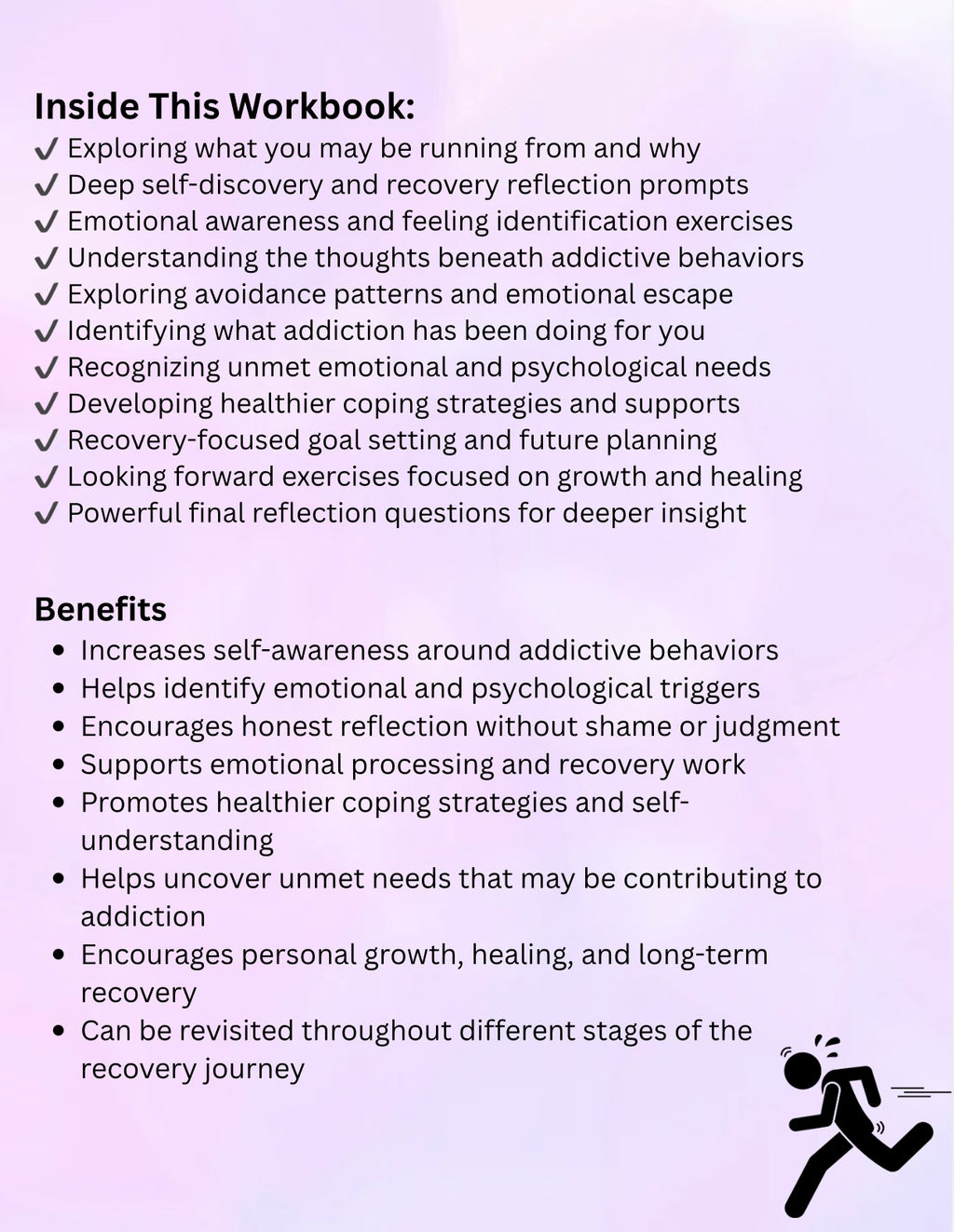 What Are You Running From? Addiction Recovery Workbook Self-Reflection, Triggers & Recovery