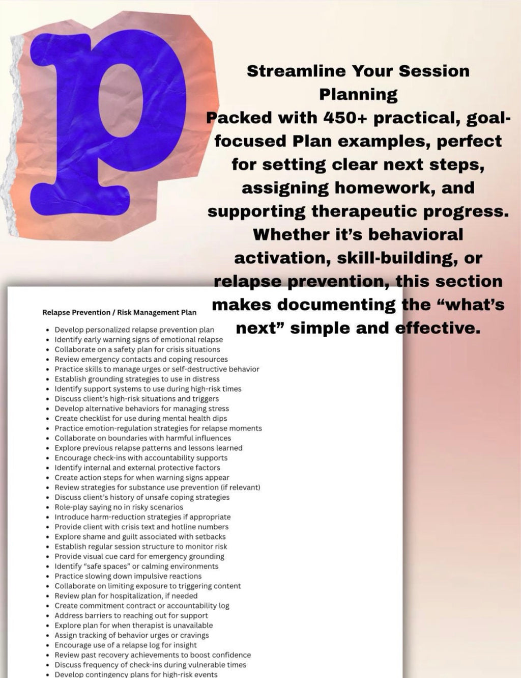 BIRP Progress Note Prompts: Mental Health Documentation for Therapists (Digital Download)