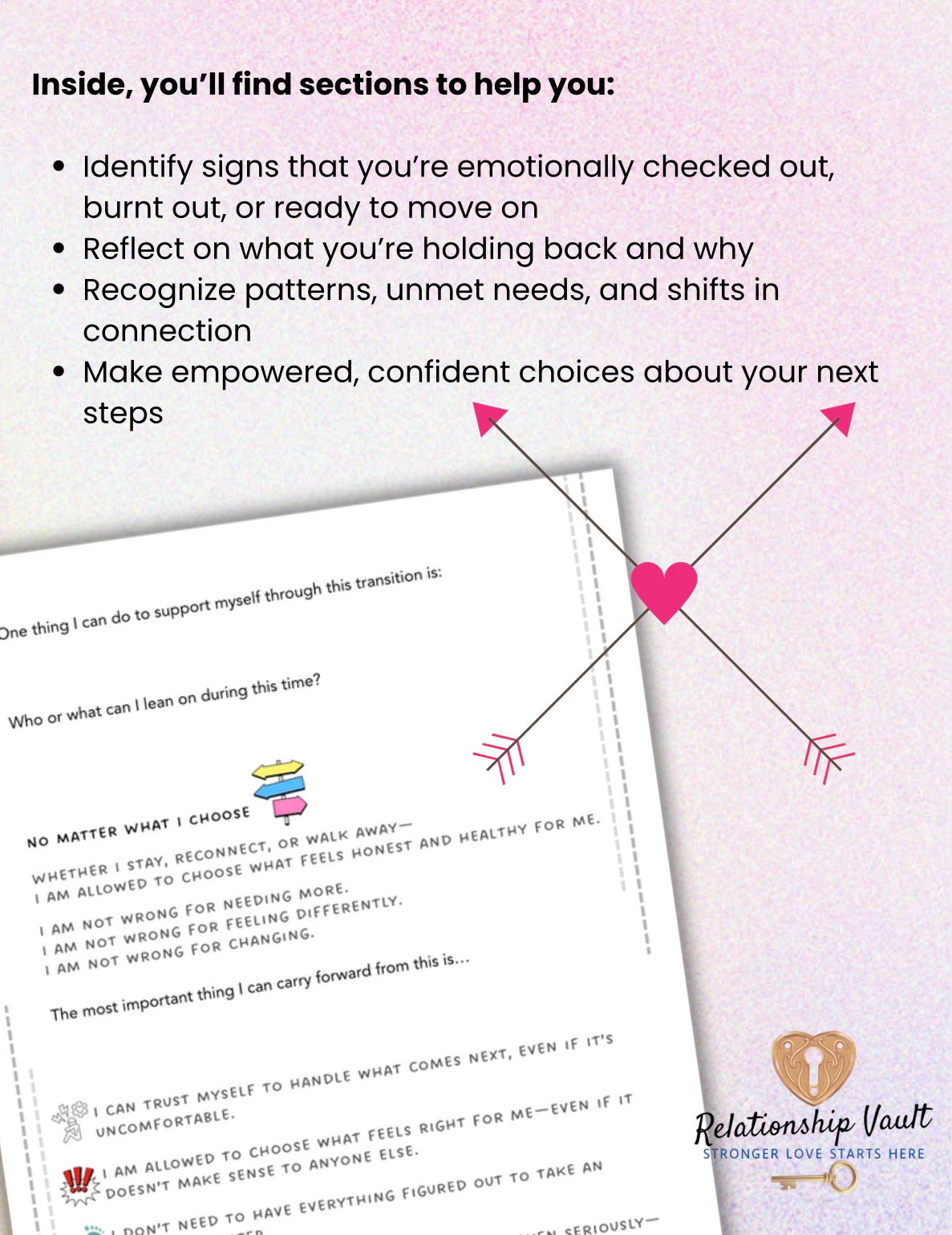Emotionally Checked Out in Relationship Printable Self-Reflection & Emotional Clarity Worksheet