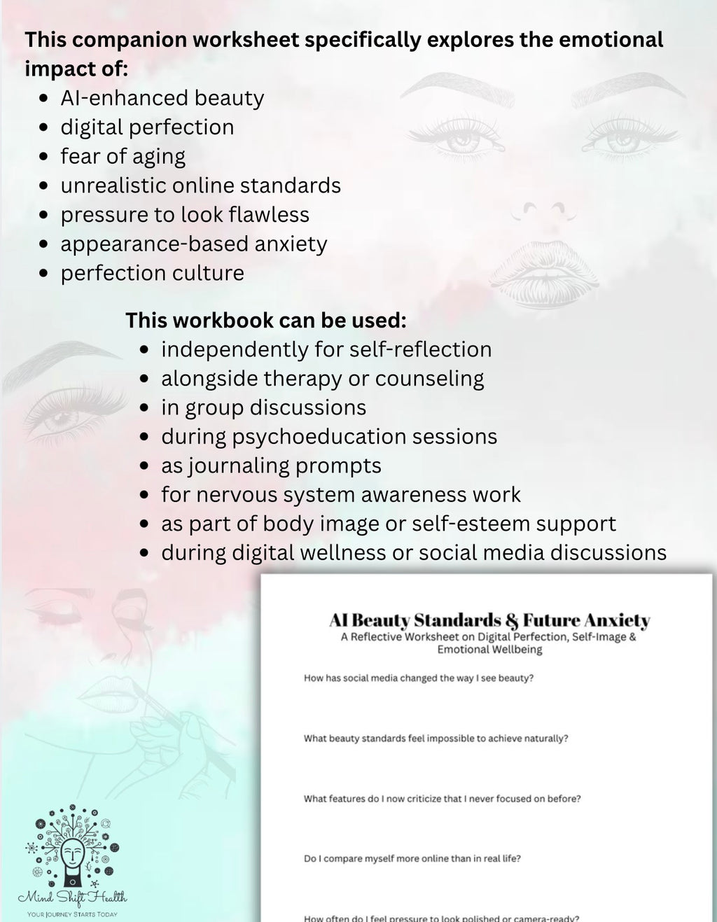 Perception Drift Workbook AI Beauty Standards, Self-Image & Social Media Comparison Appearance Insecurities
