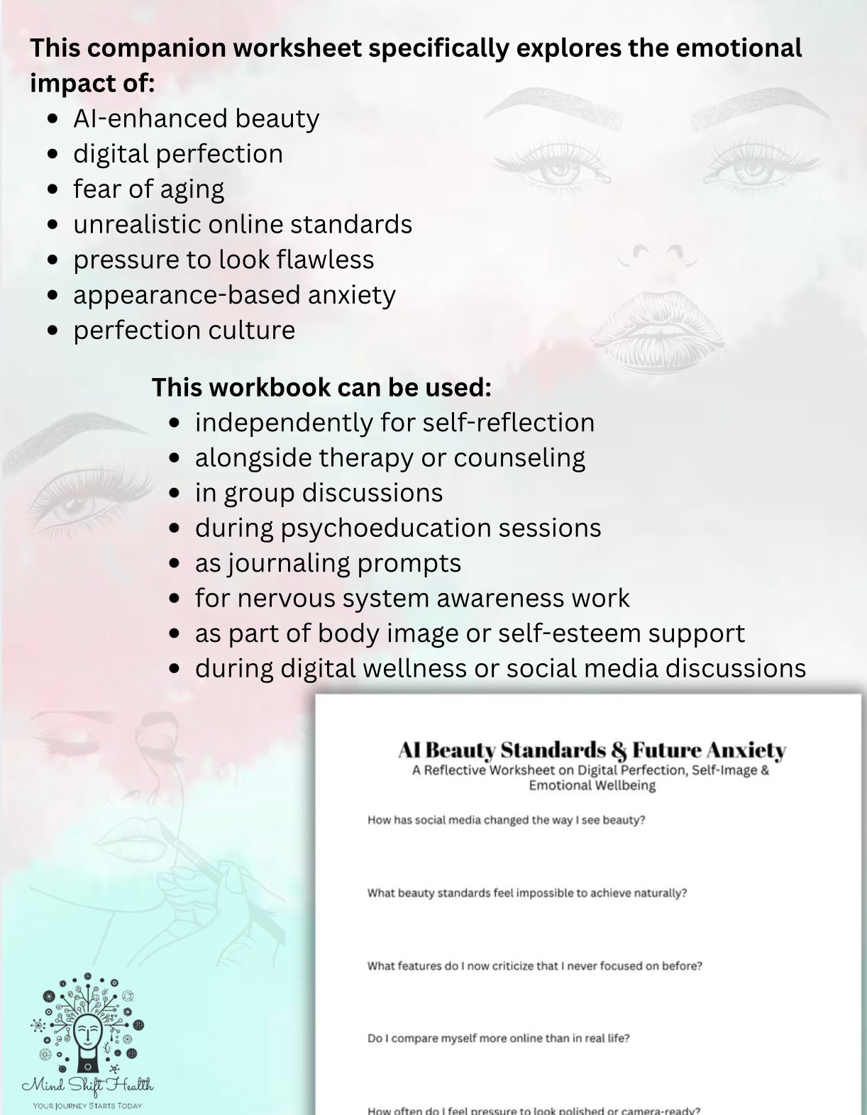 Perception Drift Workbook AI Beauty Standards, Self-Image & Social Media Comparison Appearance Insecurities