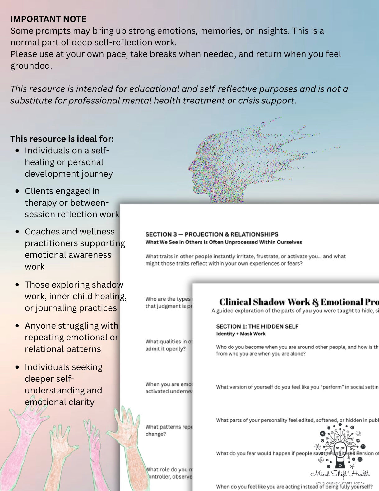 Shadow Work Journal Workbook 200+ Therapy Prompts for Emotional Triggers, Inner Child Healing, Self-Sabotage & Relationship Patterns