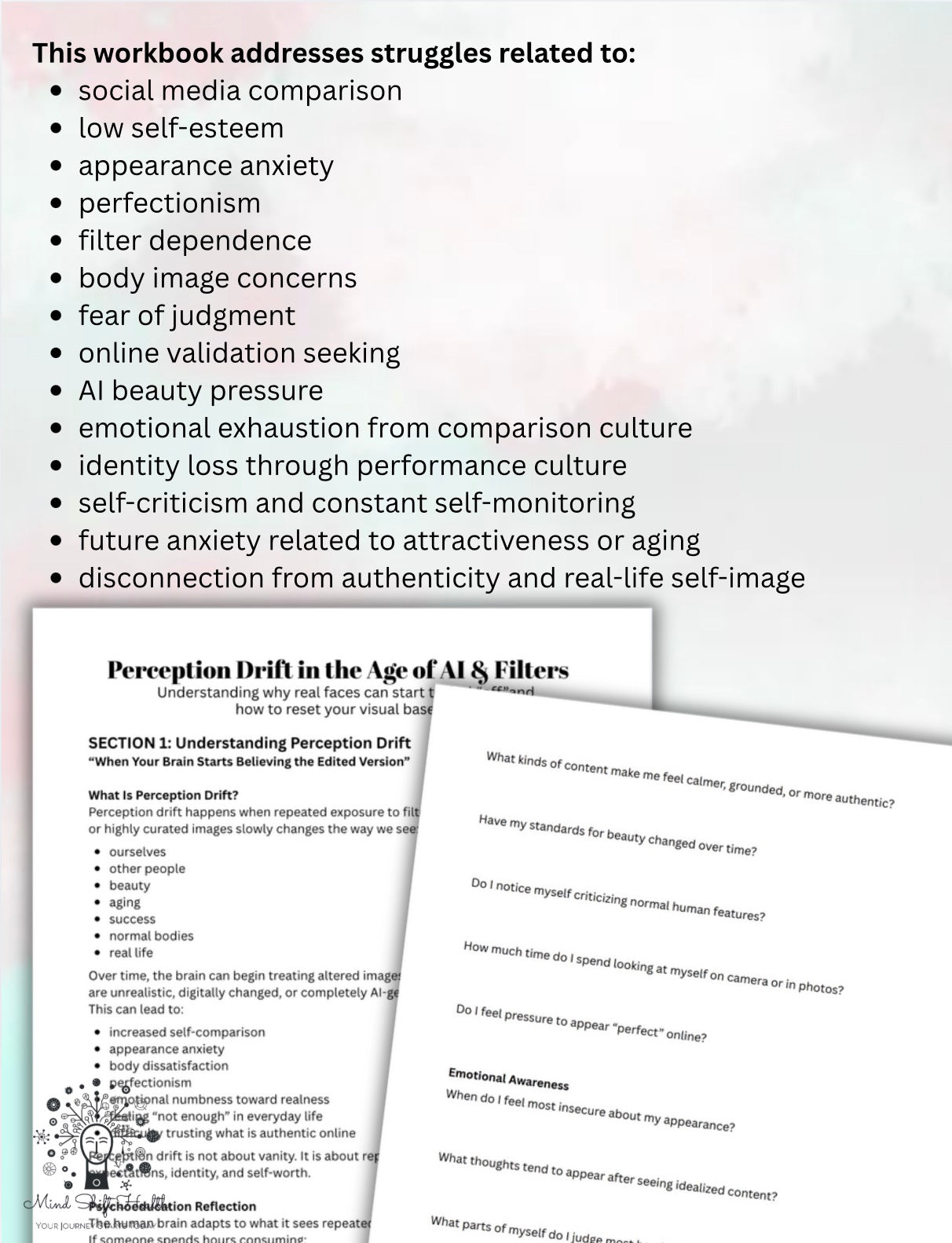 Perception Drift Workbook AI Beauty Standards, Self-Image & Social Media Comparison Appearance Insecurities