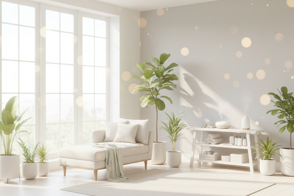 Bright wellness space