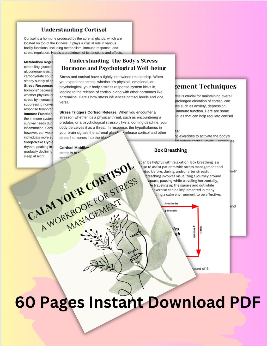 Cortisol Balance Workbook: Stress & Trauma Relief for Women (PDF)