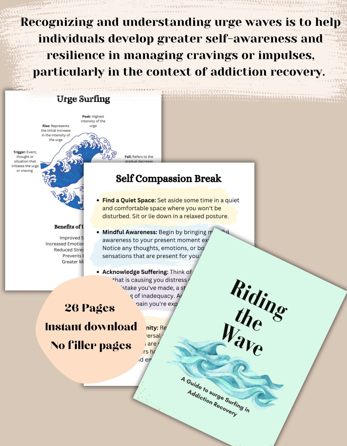 Urge Surfing Worksheets | Relapse Prevention Guide (PDF)