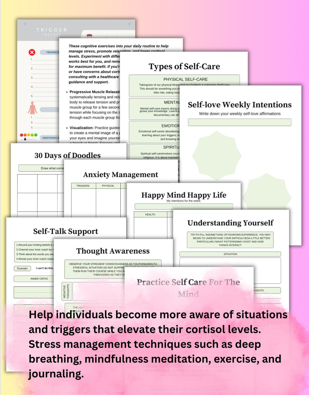 Cortisol Balance Workbook: Stress & Trauma Relief for Women (PDF)