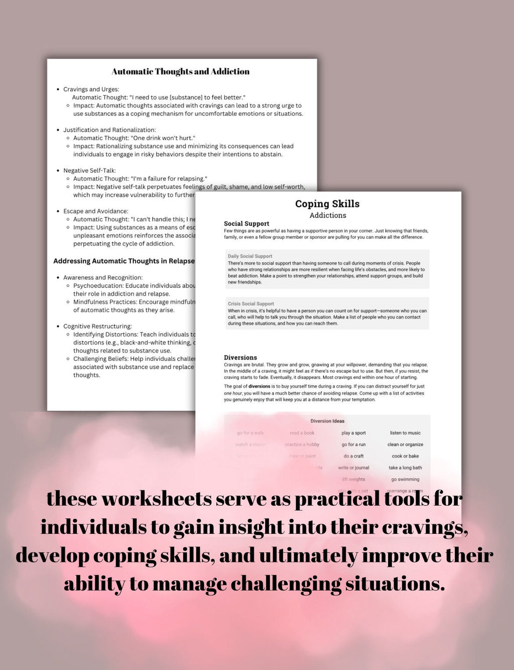 Addiction Recovery Worksheets: Sobriety Strategies & Tools (PDF Download)