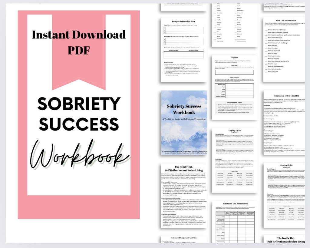 Addiction Recovery Worksheets: Sobriety Strategies & Tools (PDF Download)