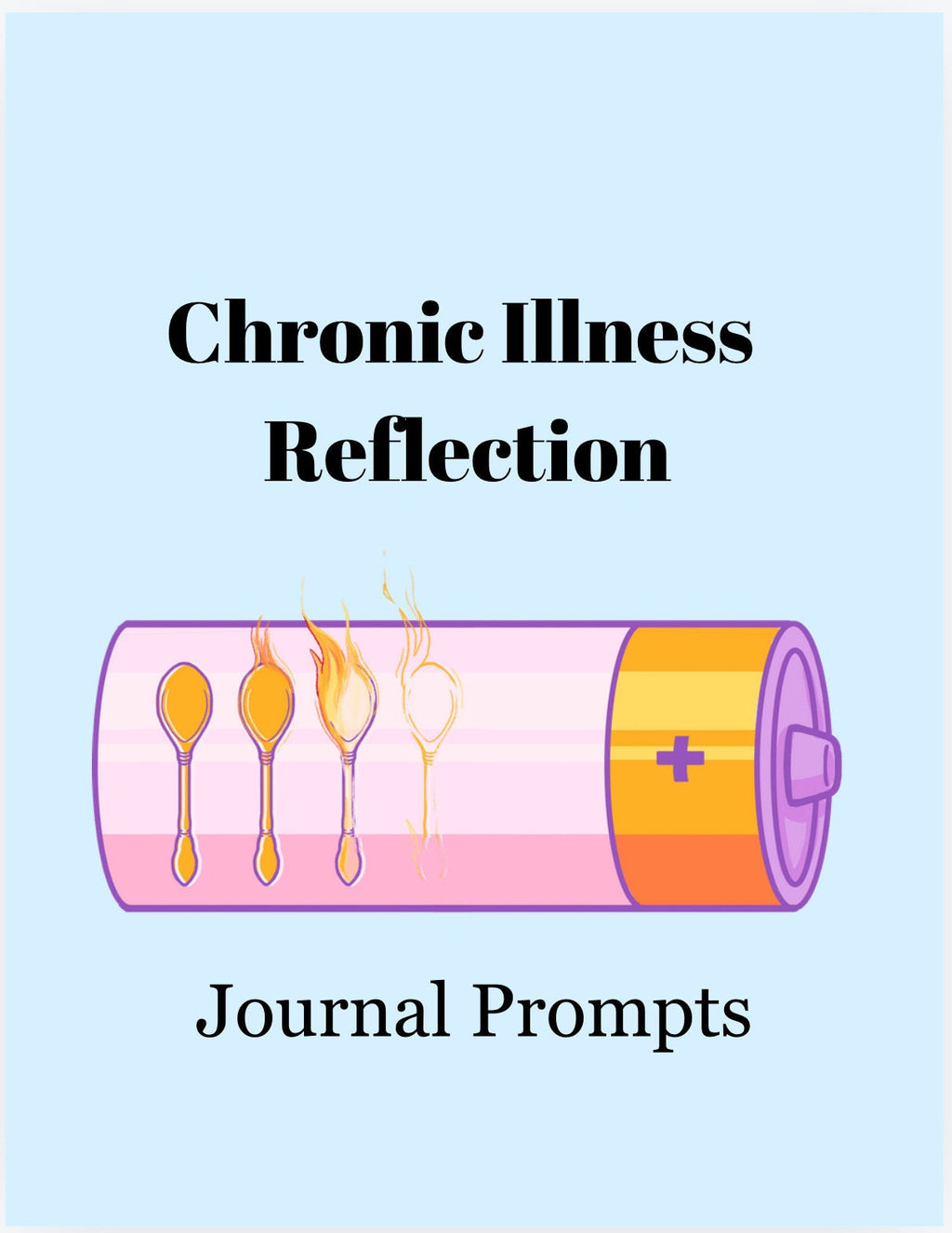 Chronic Illness Journal Prompts, Spoonie Reflection Tool (PDF Download)