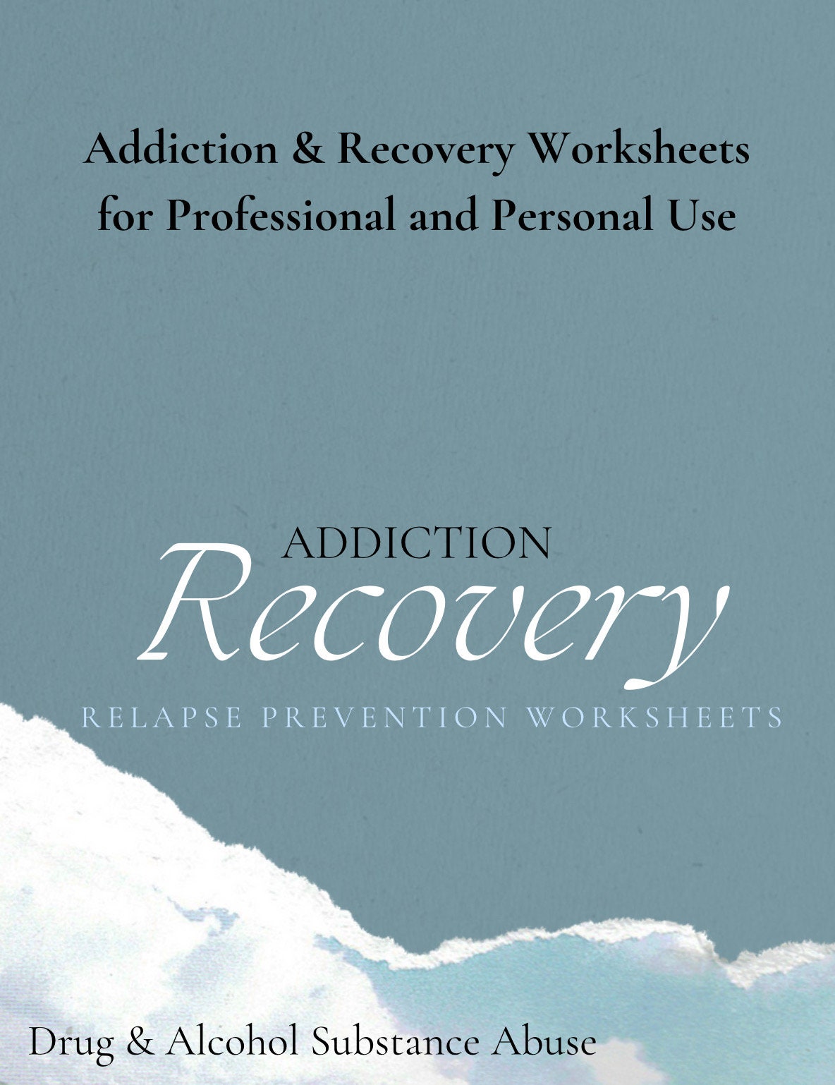 Addiction Recovery Workbook | Guided Self-Reflection & Healing Exercises | Long-Term Recovery Planner | Digital Printable