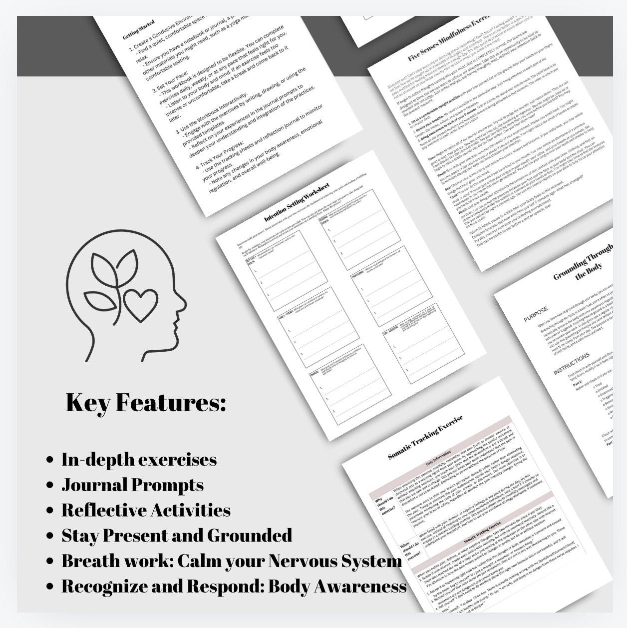 Somatic Therapy IFS Workbook: Self-Understanding & Coping Skills (Digital Download)
