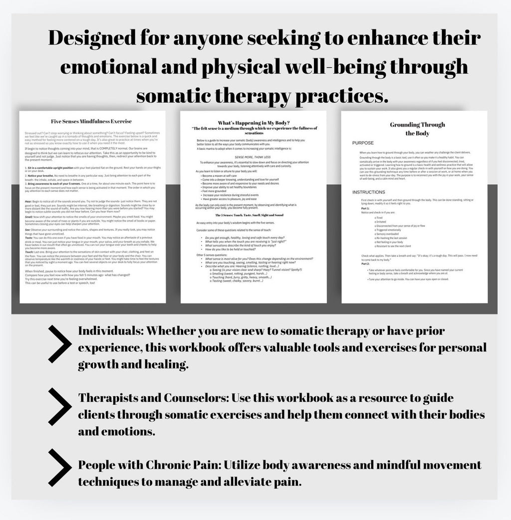 Somatic Therapy IFS Workbook: Self-Understanding & Coping Skills (Digital Download)