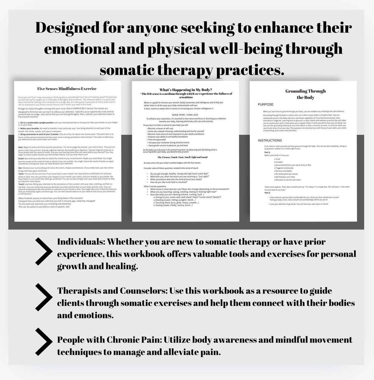 Somatic Therapy IFS Workbook: Self-Understanding & Coping Skills (Digital Download)